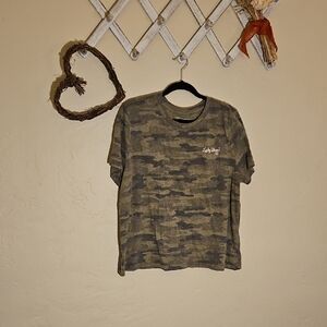 🍀Lucky Brand Green Camouflage Tee🍀